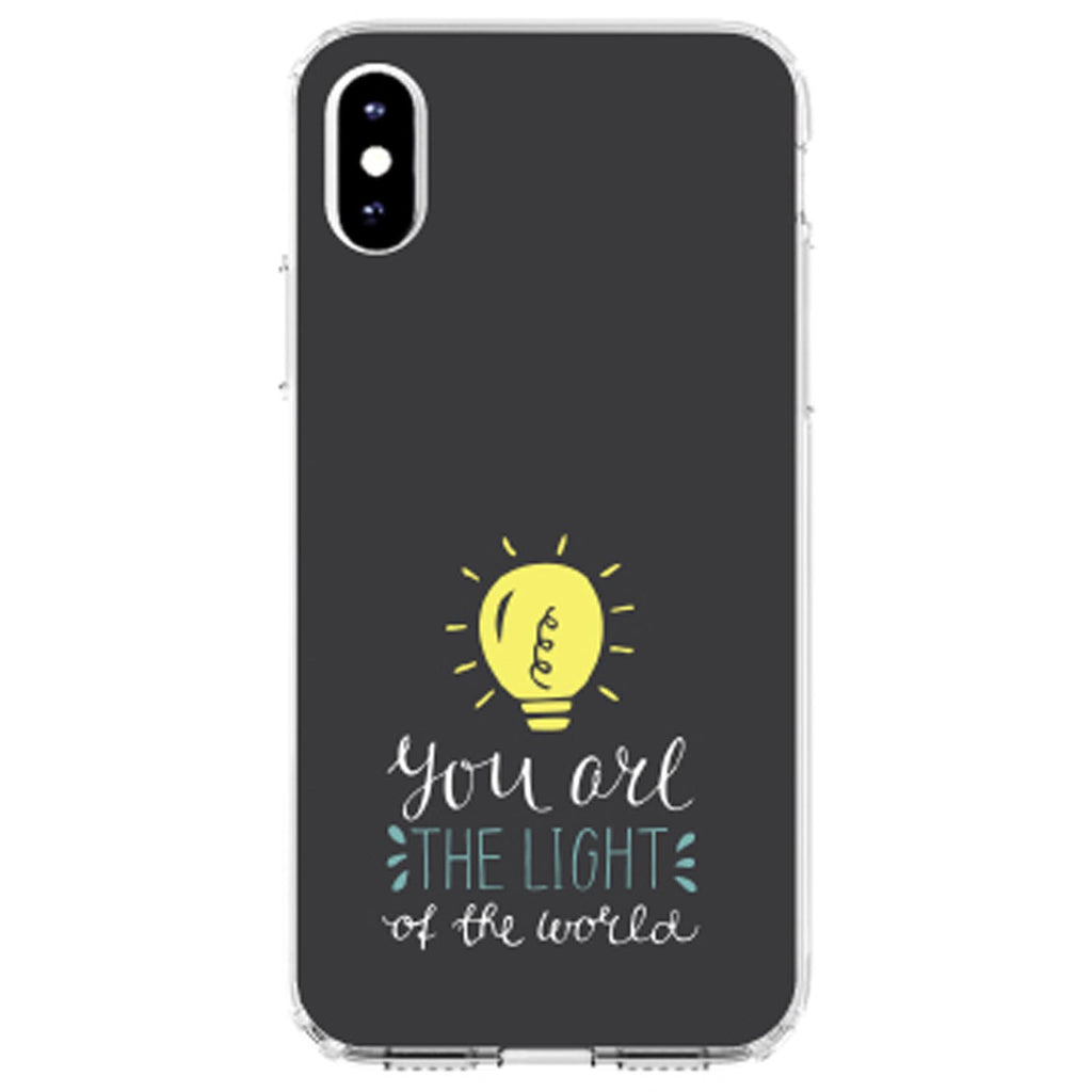 You Are the Light of the World / Bulb Clear Shockproof iPhone Case, view 3