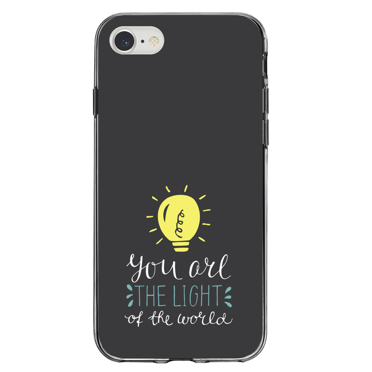 You Are the Light of the World / Bulb Clear Shockproof iPhone Case, view 5
