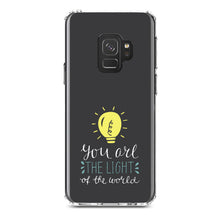 DistinctInk® Clear Shockproof Hybrid Case for Apple iPhone / Samsung Galaxy / Google Pixel - You Are the Light of the World / Bulb