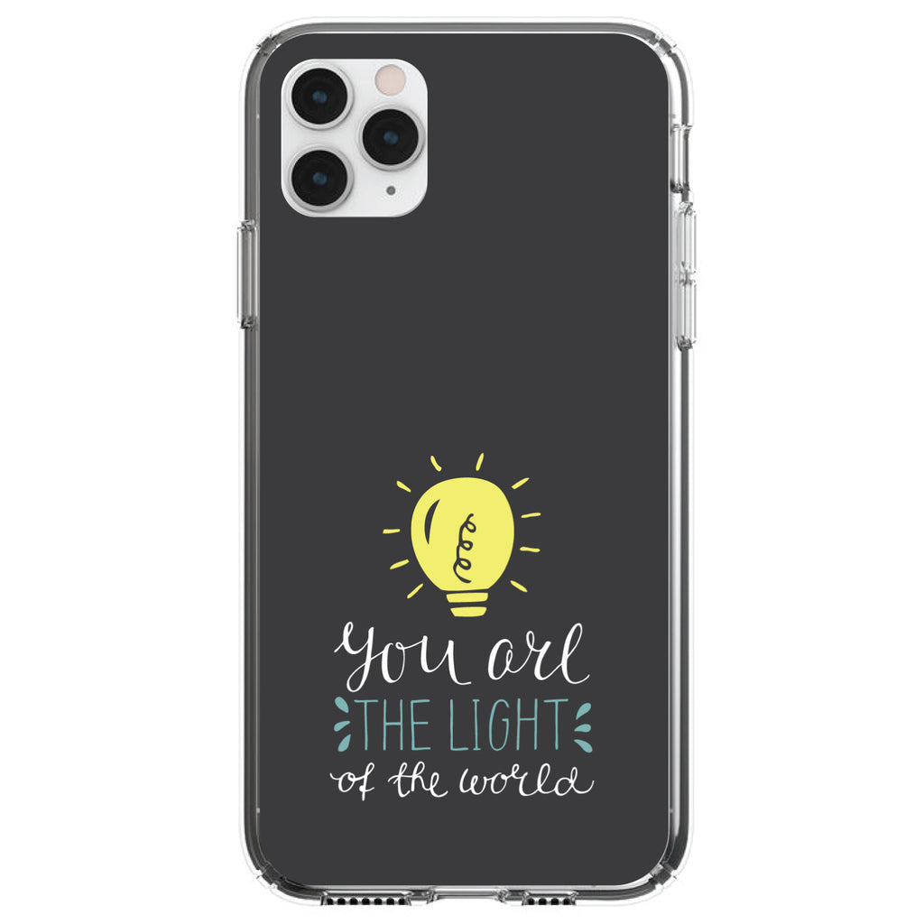 You Are the Light of the World / Bulb Clear Shockproof iPhone Case