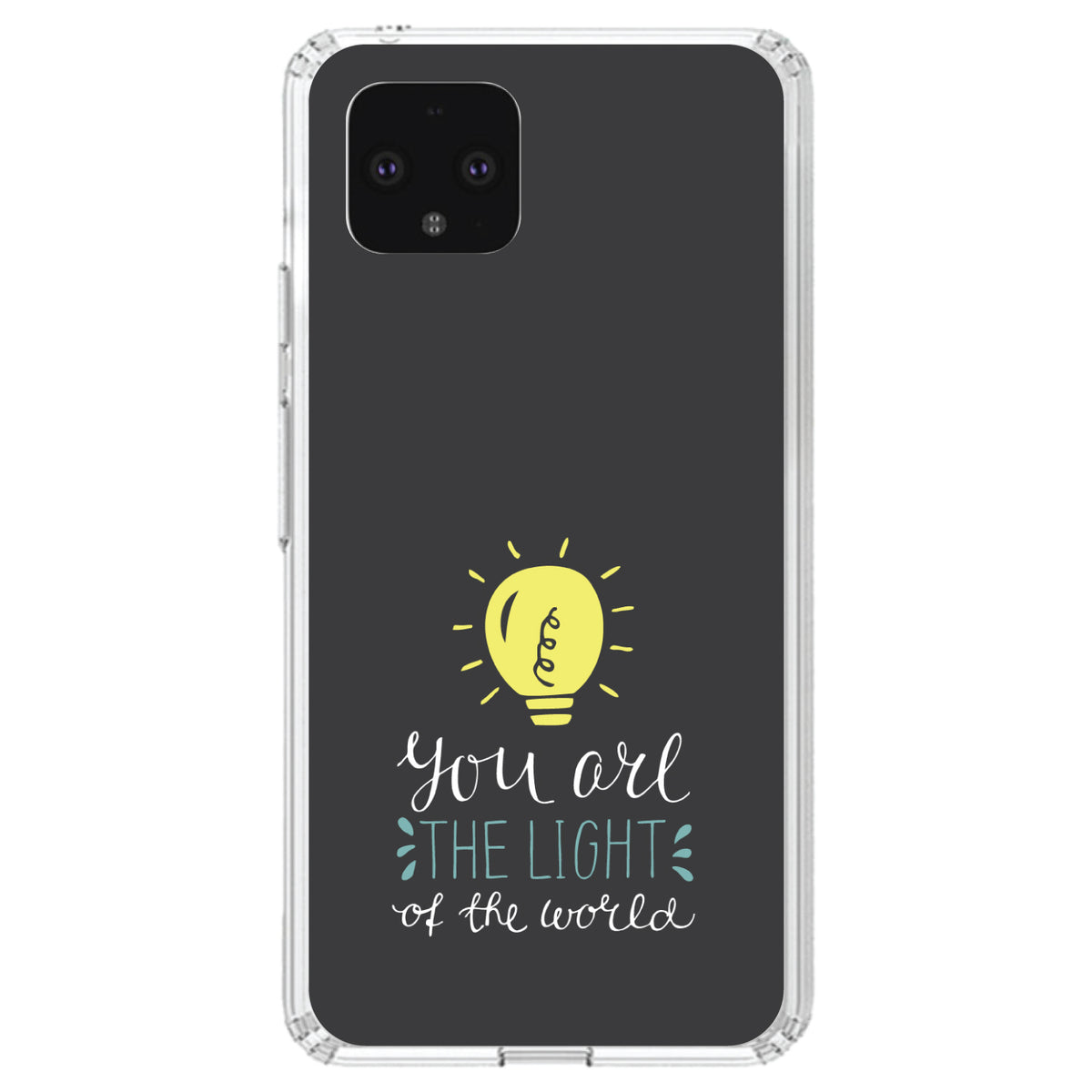 You Are the Light of the World / Bulb Clear Shockproof iPhone Case, view 24