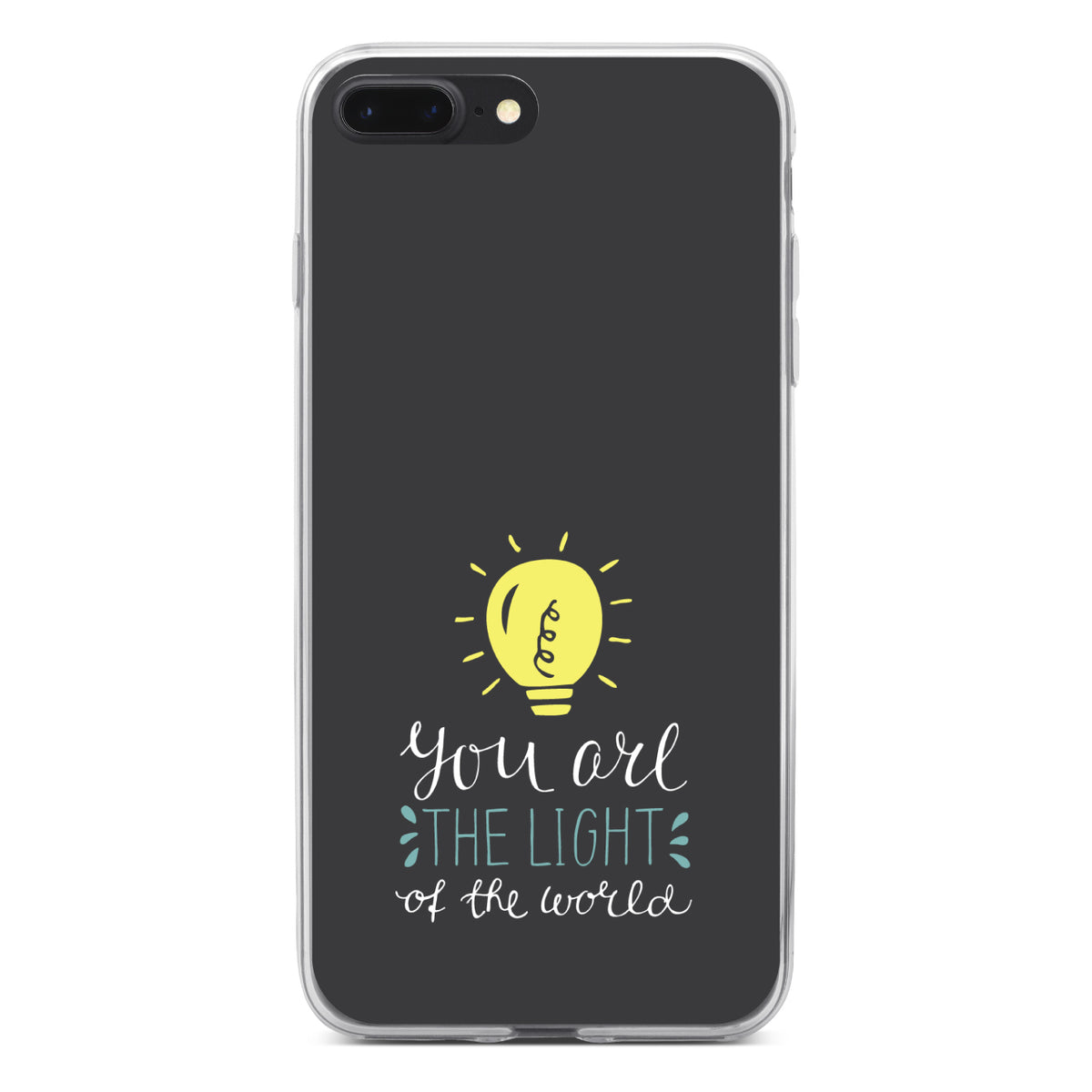 You Are the Light of the World / Bulb Clear Shockproof iPhone Case, view 6