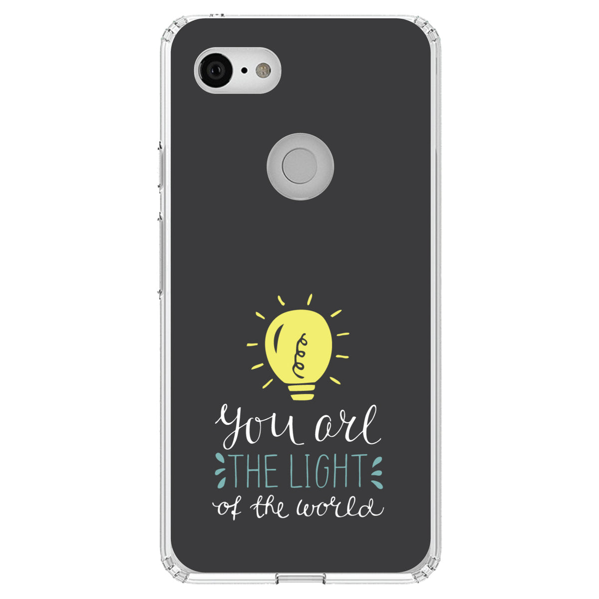 You Are the Light of the World / Bulb Clear Shockproof iPhone Case, view 22