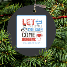Let the Little Children Come To Me Ceramic Ornament
