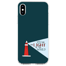 DistinctInk® Clear Shockproof Hybrid Case for Apple iPhone / Samsung Galaxy / Google Pixel - You Are the Light of the World / Light House