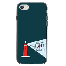 DistinctInk® Clear Shockproof Hybrid Case for Apple iPhone / Samsung Galaxy / Google Pixel - You Are the Light of the World / Light House