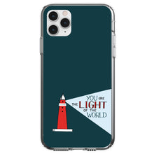 DistinctInk® Clear Shockproof Hybrid Case for Apple iPhone / Samsung Galaxy / Google Pixel - You Are the Light of the World / Light House