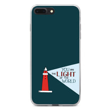 DistinctInk® Clear Shockproof Hybrid Case for Apple iPhone / Samsung Galaxy / Google Pixel - You Are the Light of the World / Light House