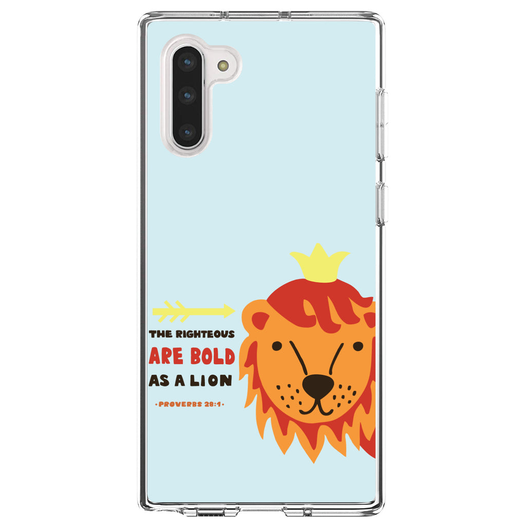 Proverbs 28:1, The Righteous Are Bold As a Lion Clear Shockproof iPhone Case, view 9