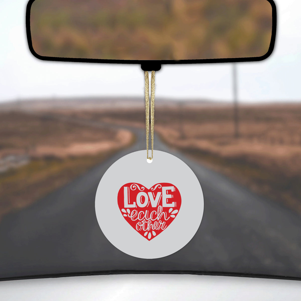 Love Each Other Ceramic Ornament, view 3