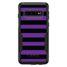 DistinctInk™ OtterBox Commuter Series Case for Apple iPhone or Samsung Galaxy - Black & Purple Bold Stripes