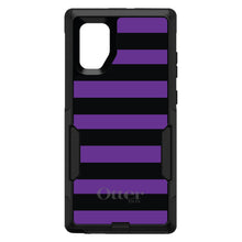 DistinctInk™ OtterBox Commuter Series Case for Apple iPhone or Samsung Galaxy - Black & Purple Bold Stripes