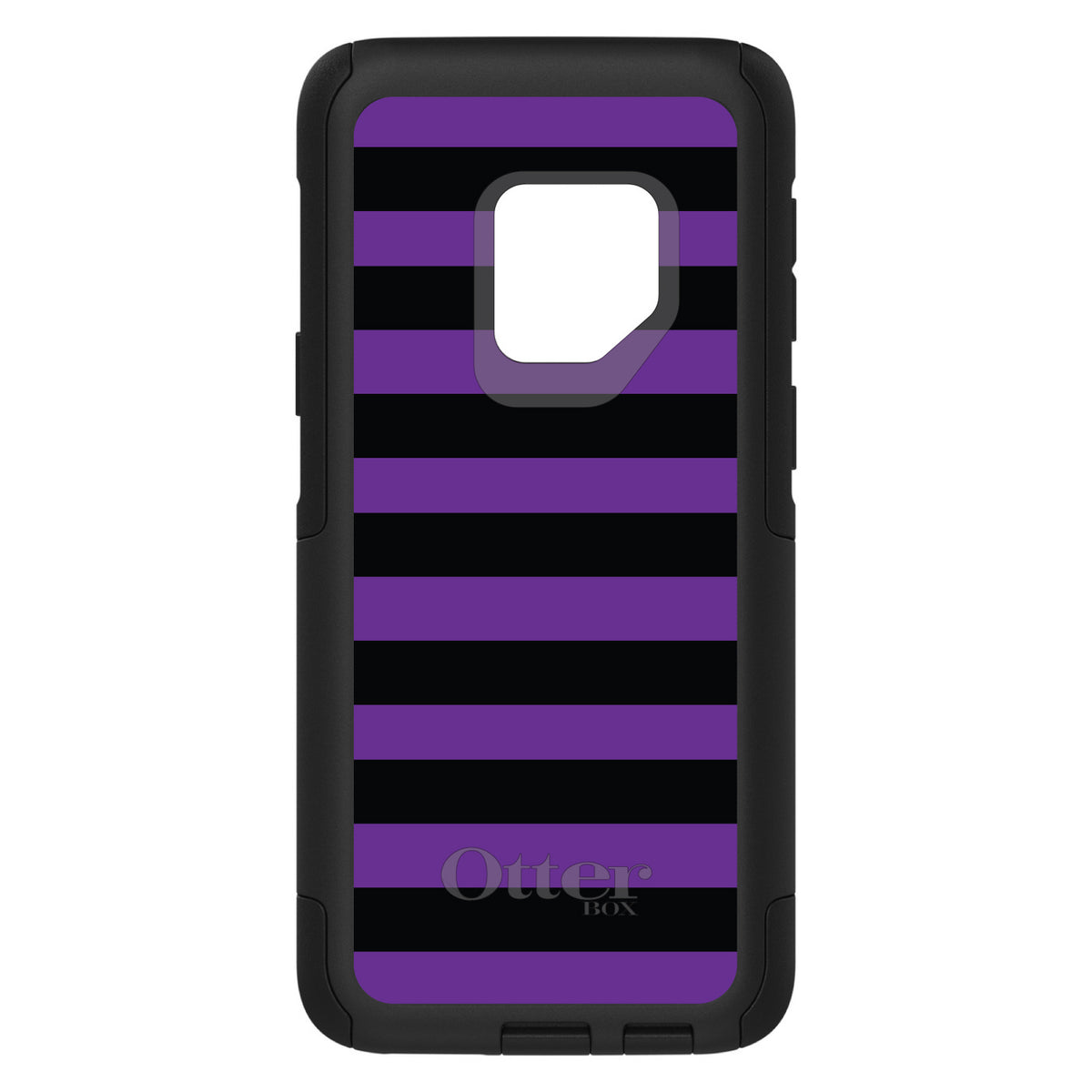Black & Purple Bold Stripes OtterBox Commuter Case for iPhone & Galaxy, view 9