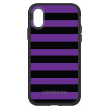 Black & Purple Bold Stripes OtterBox Symmetry Case for iPhone & Galaxy