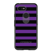 Black & Purple Bold Stripes OtterBox Symmetry Case for iPhone & Galaxy