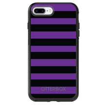 Black & Purple Bold Stripes OtterBox Symmetry Case for iPhone & Galaxy