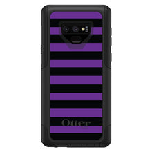 DistinctInk™ OtterBox Commuter Series Case for Apple iPhone or Samsung Galaxy - Black & Purple Bold Stripes