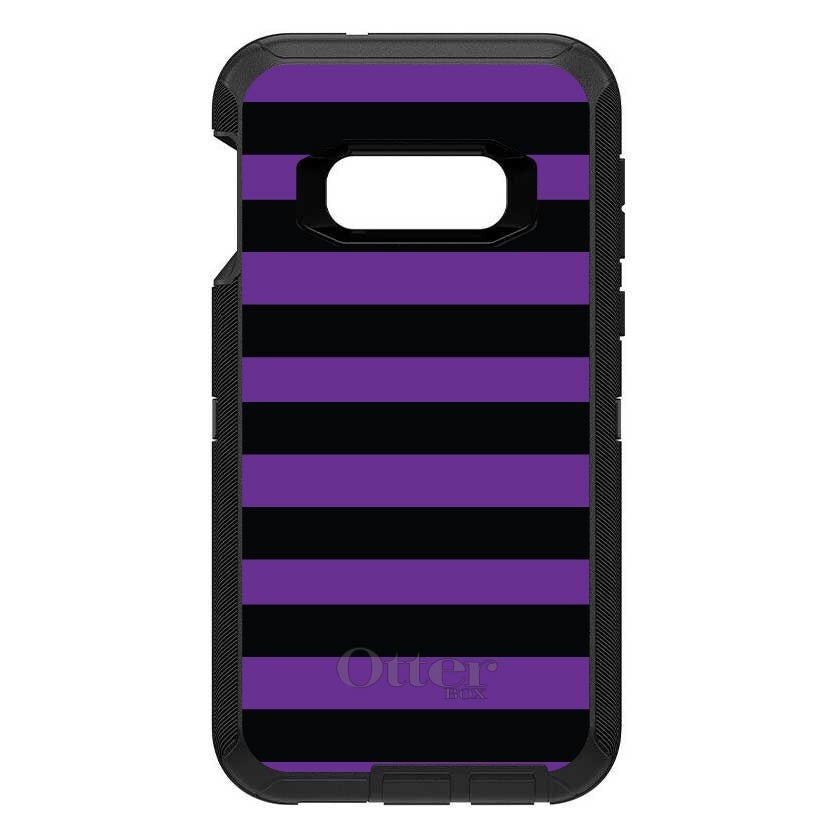 Black & Purple Bold Stripes OtterBox Defender Case for iPhone & Galaxy, view 10
