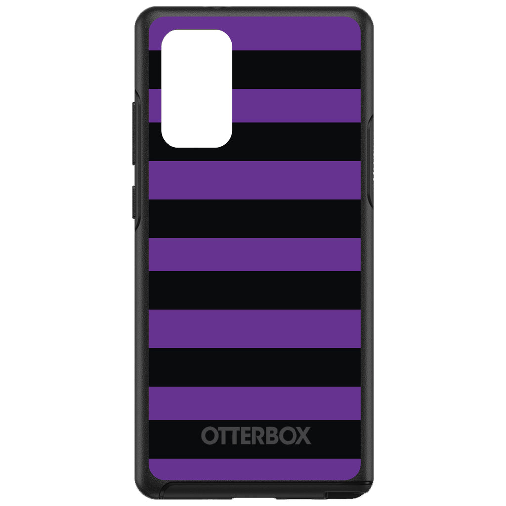 Black & Purple Bold Stripes OtterBox Symmetry Case for iPhone & Galaxy, view 10