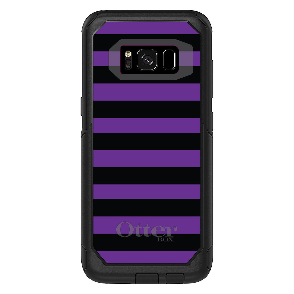 Black & Purple Bold Stripes OtterBox Commuter Case for iPhone & Galaxy, view 10