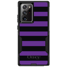 DistinctInk™ OtterBox Commuter Series Case for Apple iPhone or Samsung Galaxy - Black & Purple Bold Stripes