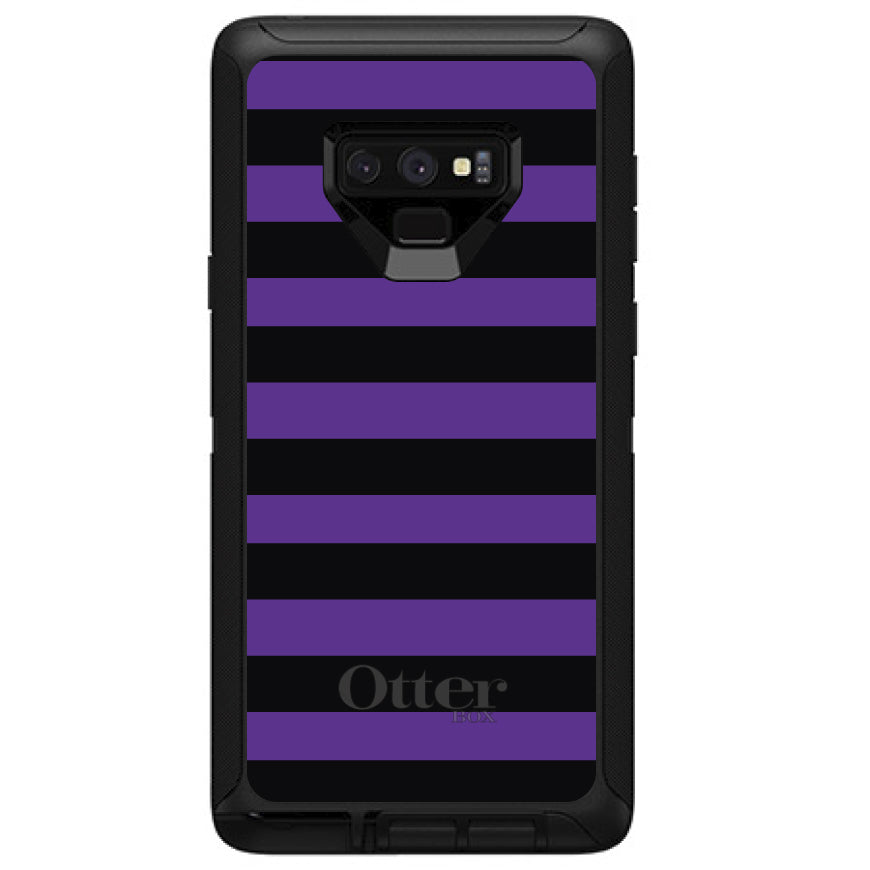 Black & Purple Bold Stripes OtterBox Defender Case for iPhone & Galaxy, view 16