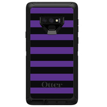 DistinctInk™ OtterBox Defender Series Case for Apple iPhone / Samsung Galaxy / Google Pixel - Black & Purple Bold Stripes