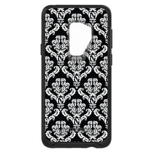 DistinctInk™ OtterBox Symmetry Series Case for Apple iPhone / Samsung Galaxy / Google Pixel - Black White Damask Pattern