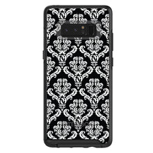 DistinctInk™ OtterBox Symmetry Series Case for Apple iPhone / Samsung Galaxy / Google Pixel - Black White Damask Pattern