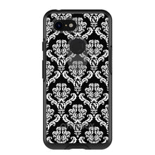 DistinctInk™ OtterBox Symmetry Series Case for Apple iPhone / Samsung Galaxy / Google Pixel - Black White Damask Pattern