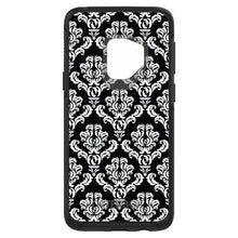 DistinctInk™ OtterBox Symmetry Series Case for Apple iPhone / Samsung Galaxy / Google Pixel - Black White Damask Pattern