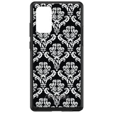 DistinctInk™ OtterBox Symmetry Series Case for Apple iPhone / Samsung Galaxy / Google Pixel - Black White Damask Pattern