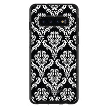 DistinctInk™ OtterBox Symmetry Series Case for Apple iPhone / Samsung Galaxy / Google Pixel - Black White Damask Pattern