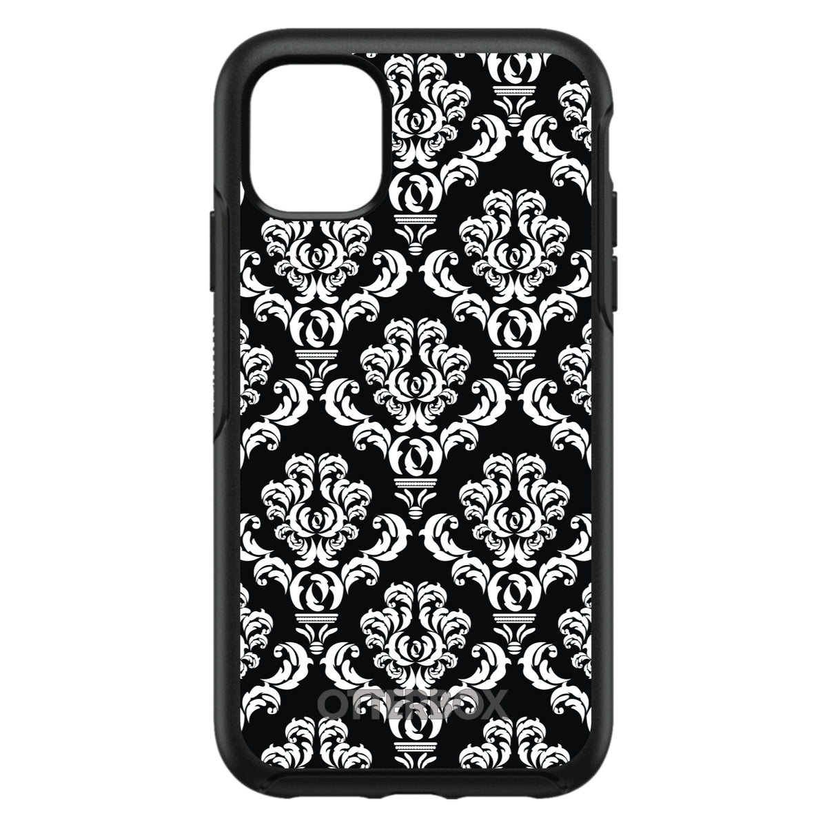 Black White Damask Pattern OtterBox Symmetry Case for iPhone & Galaxy
