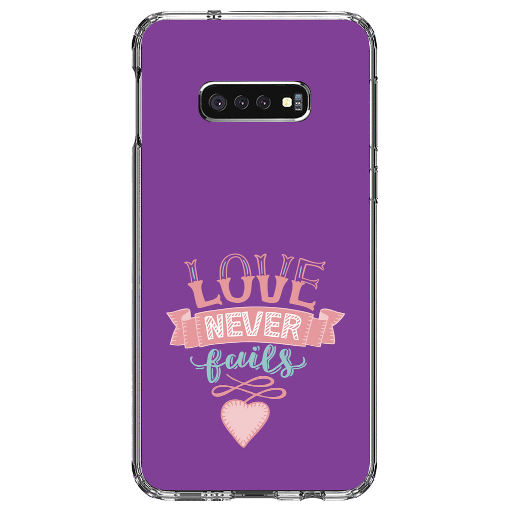 1 Corinthians 13, Love Never Fails, Heart Clear Shockproof iPhone Case, view 18