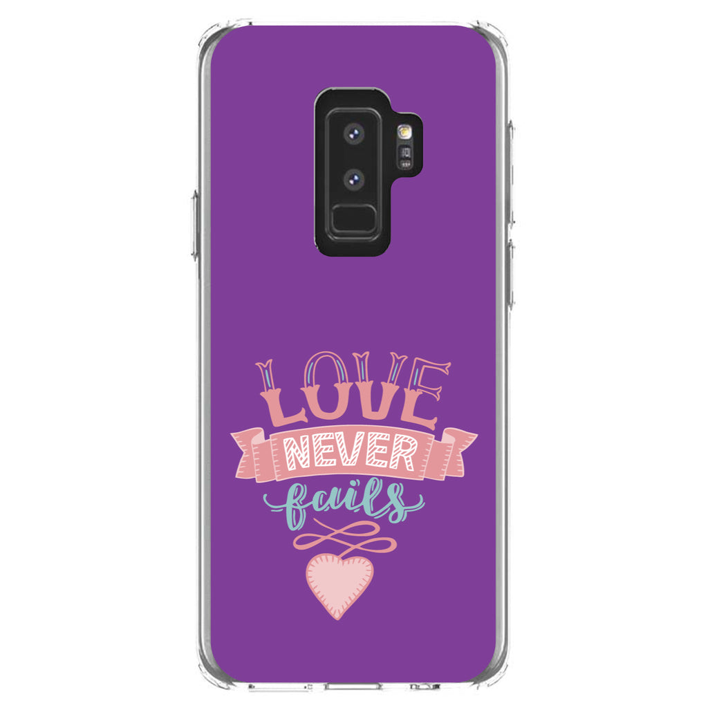 1 Corinthians 13, Love Never Fails, Heart Clear Shockproof iPhone Case, view 20