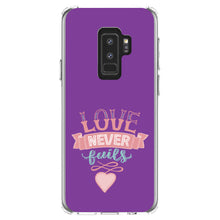 DistinctInk® Clear Shockproof Hybrid Case for Apple iPhone / Samsung Galaxy / Google Pixel - 1 Corinthians 13 - Love Never Fails - Heart
