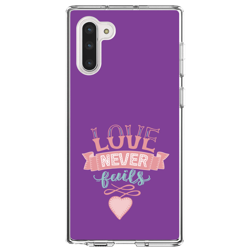 1 Corinthians 13, Love Never Fails, Heart Clear Shockproof iPhone Case, view 9