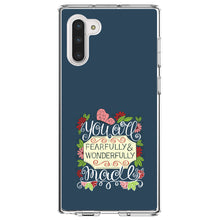 DistinctInk® Clear Shockproof Hybrid Case for Apple iPhone / Samsung Galaxy / Google Pixel - You Are Fearfully & Wonderfully Made