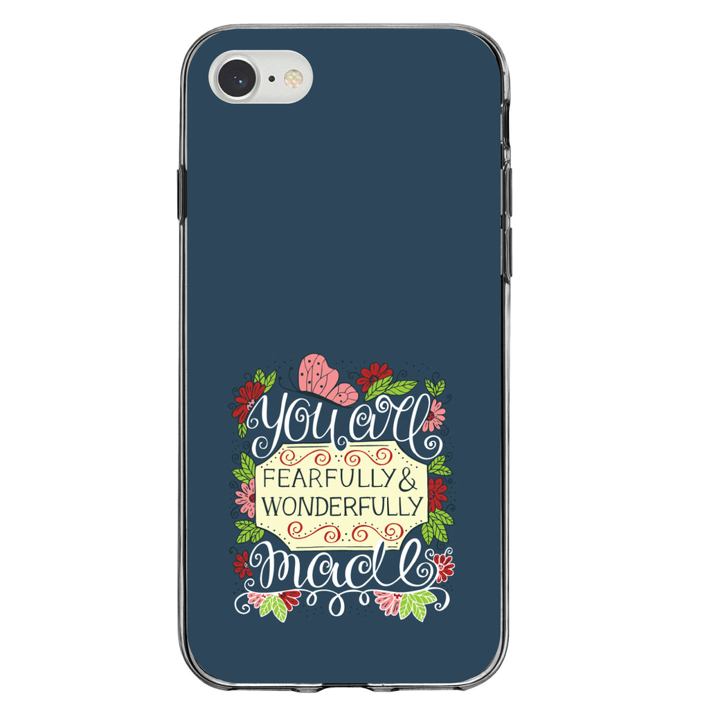 You Are Fearfully & Wonderfully Made Clear Shockproof iPhone Case, view 5