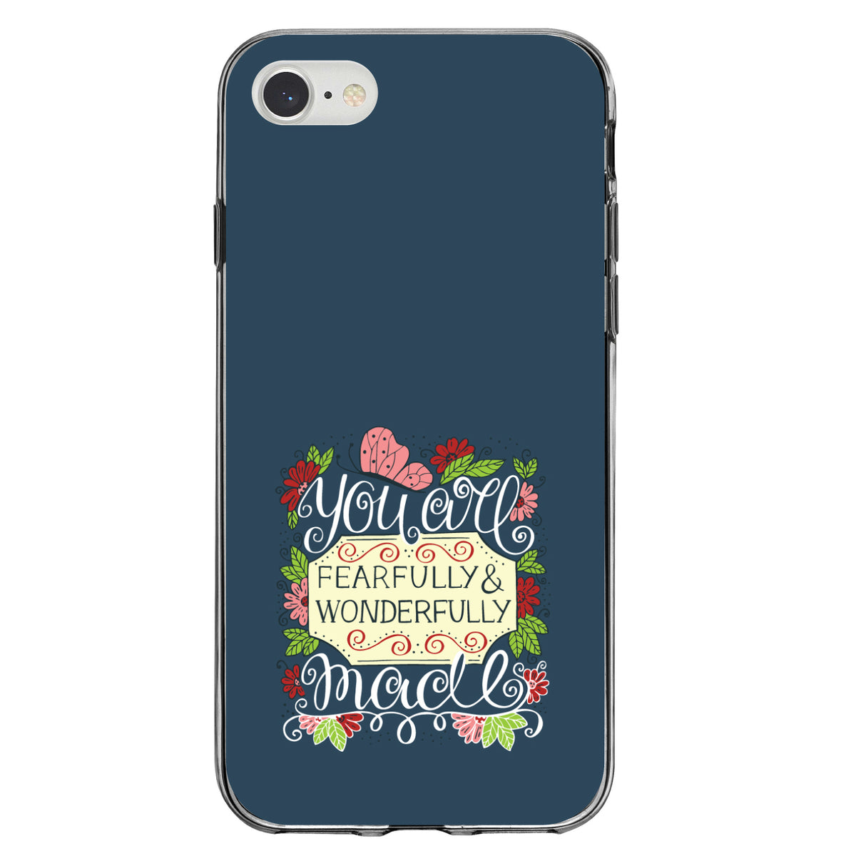 You Are Fearfully & Wonderfully Made Clear Shockproof iPhone Case, view 5
