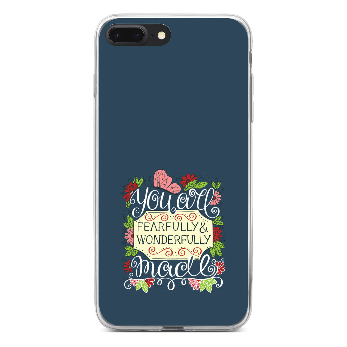 You Are Fearfully & Wonderfully Made Clear Shockproof iPhone Case, view 6