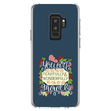 DistinctInk® Clear Shockproof Hybrid Case for Apple iPhone / Samsung Galaxy / Google Pixel - You Are Fearfully & Wonderfully Made