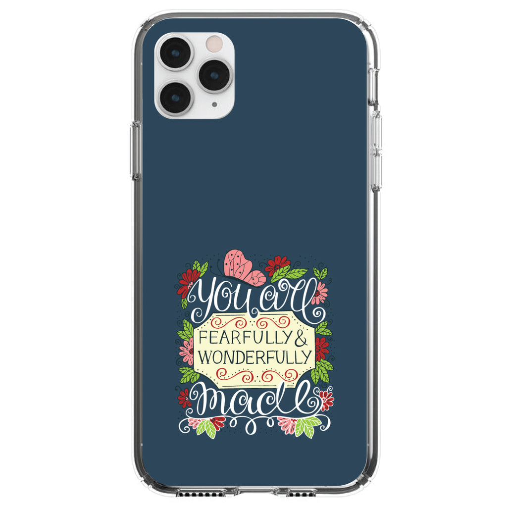 You Are Fearfully & Wonderfully Made Clear Shockproof iPhone Case