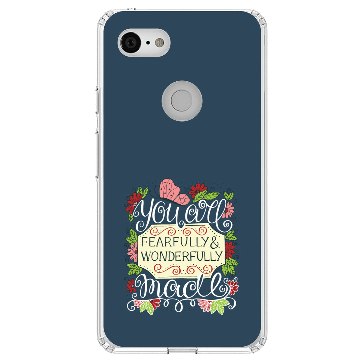 You Are Fearfully & Wonderfully Made Clear Shockproof iPhone Case, view 22