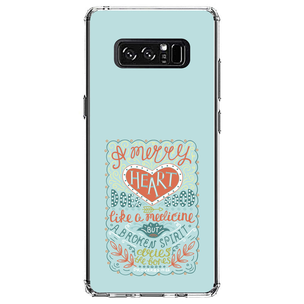 Proverbs 17:22, A Merry Heart Does Good Clear Shockproof iPhone Case, view 12