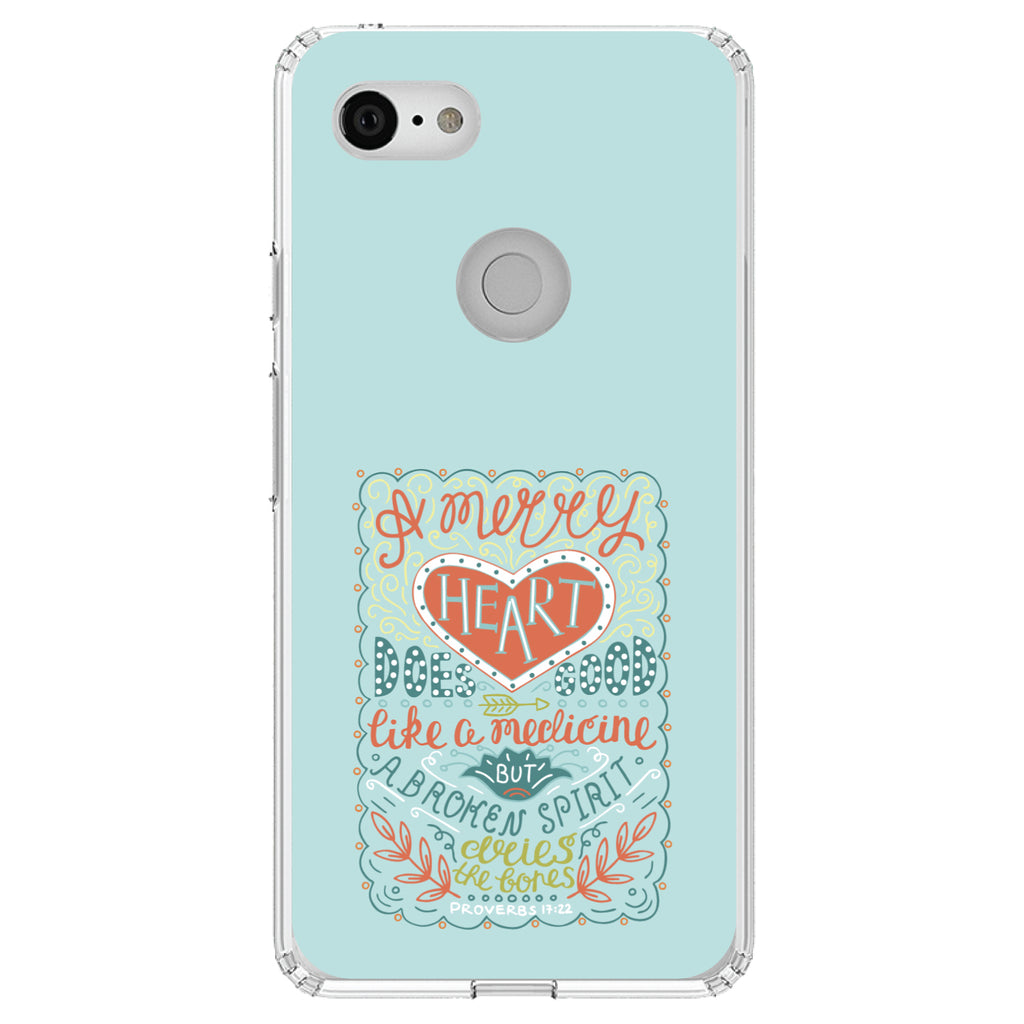 Proverbs 17:22, A Merry Heart Does Good Clear Shockproof iPhone Case, view 21