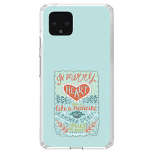 DistinctInk® Clear Shockproof Hybrid Case for Apple iPhone / Samsung Galaxy / Google Pixel - Proverbs 17:22 - A Merry Heart Does Good
