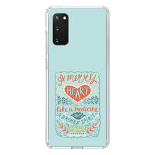 DistinctInk® Clear Shockproof Hybrid Case for Apple iPhone / Samsung Galaxy / Google Pixel - Proverbs 17:22 - A Merry Heart Does Good