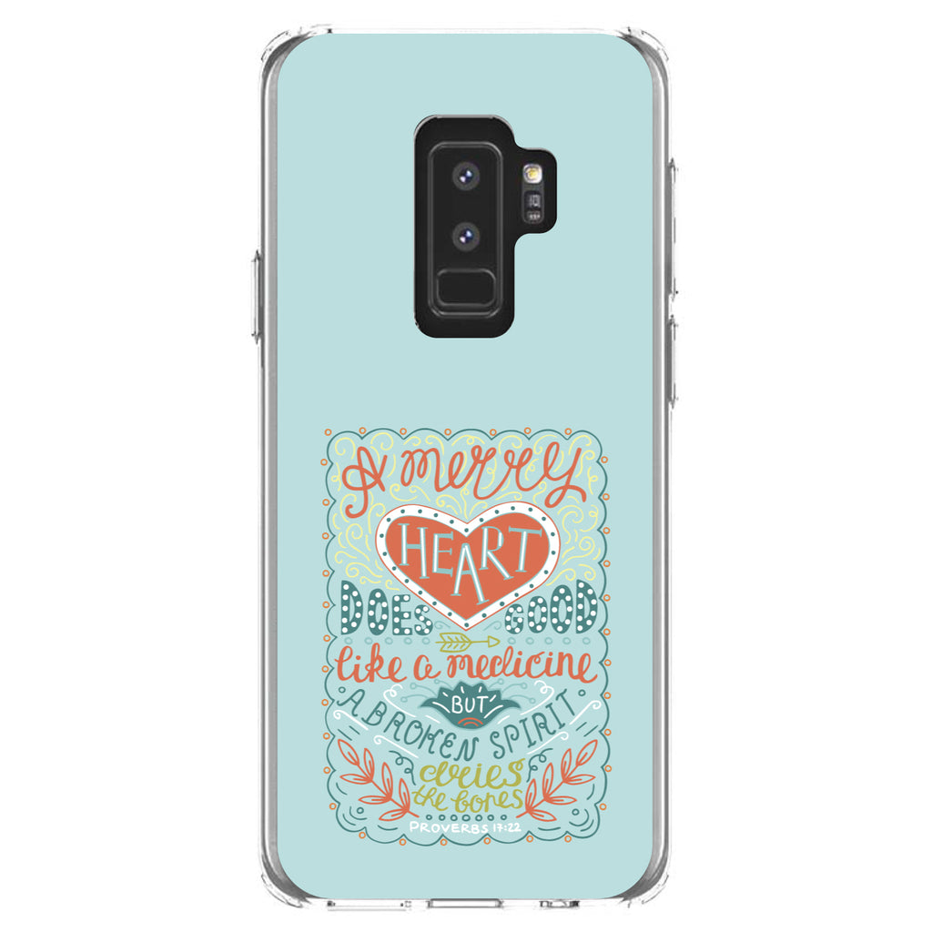 Proverbs 17:22, A Merry Heart Does Good Clear Shockproof iPhone Case, view 20